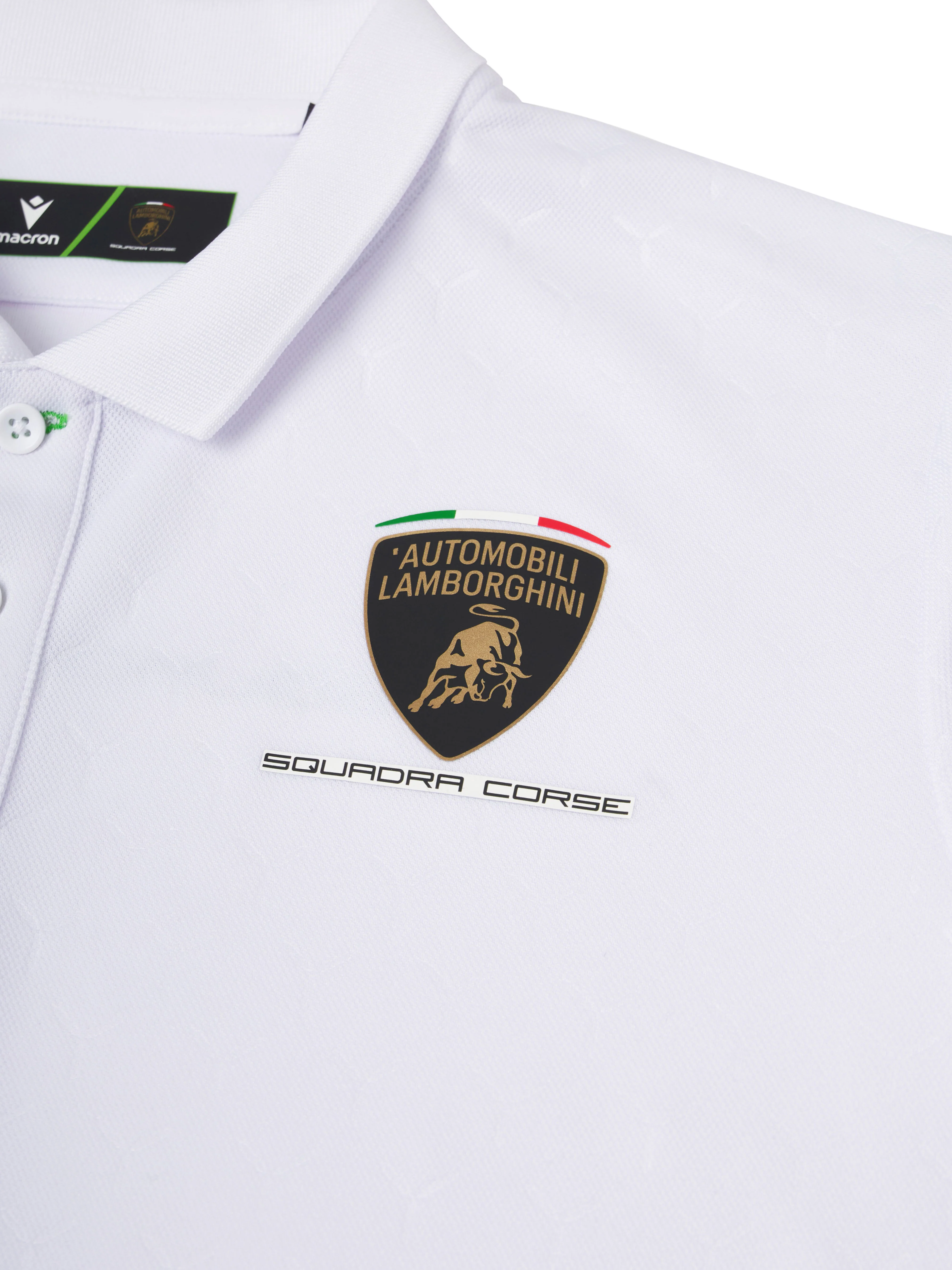 Squadra Corse kid's white polo shirt - Image 3
