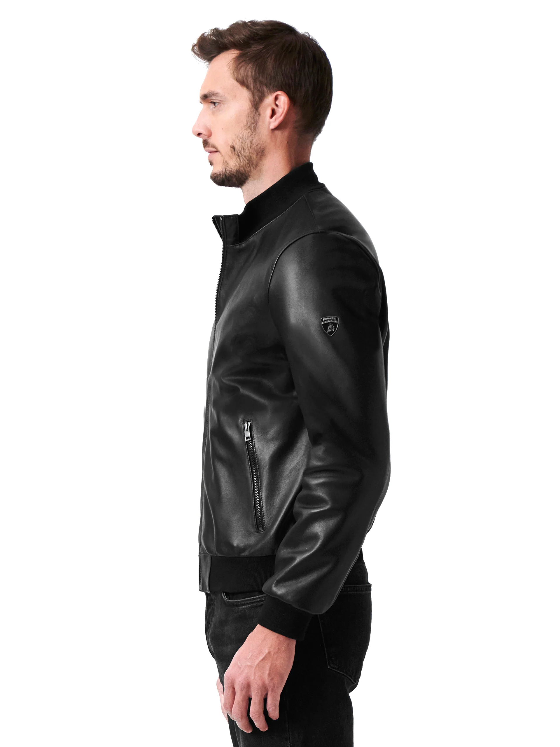 Leather bomber jacket - Image 3