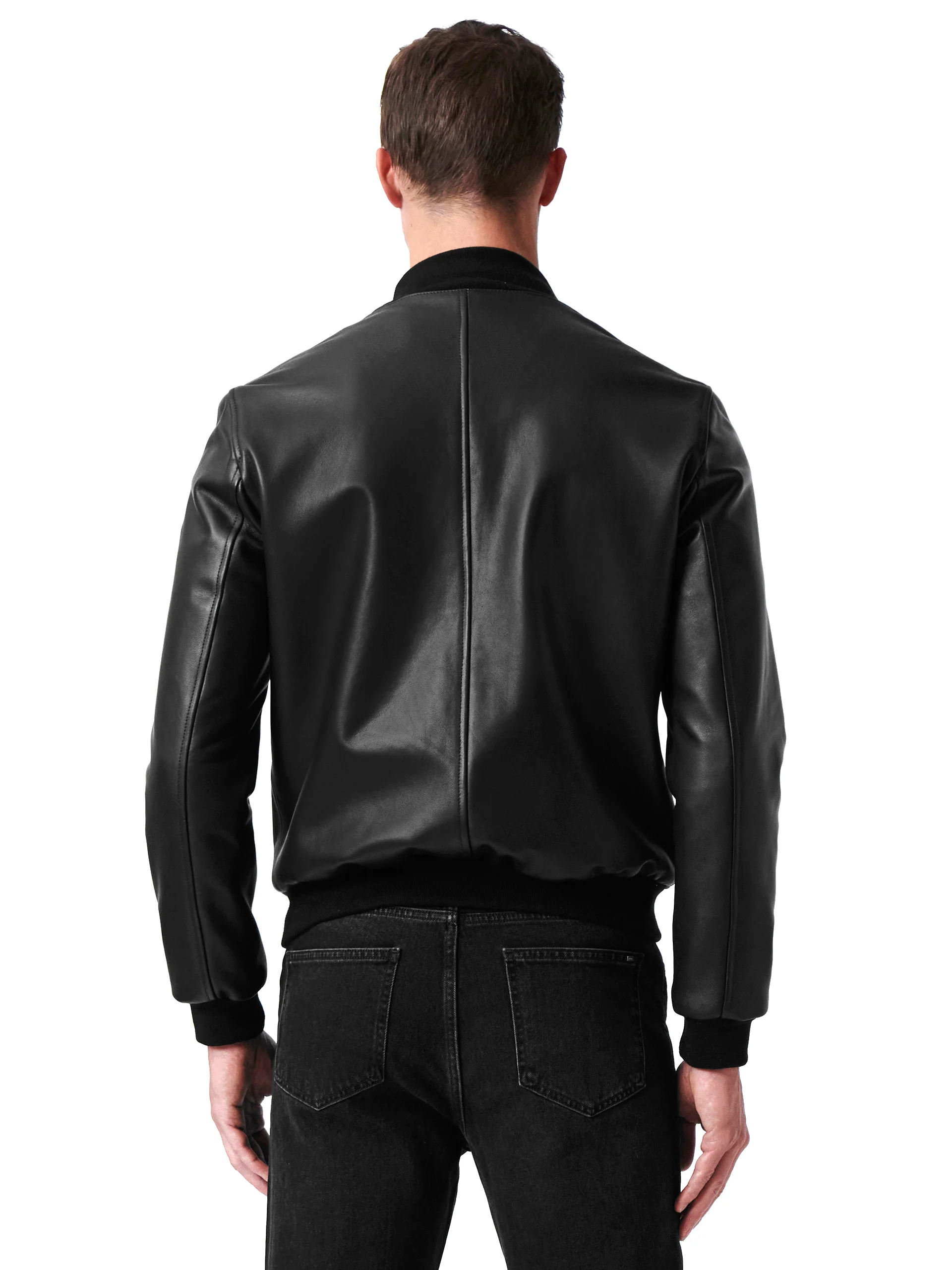 Leather bomber jacket - Image 4