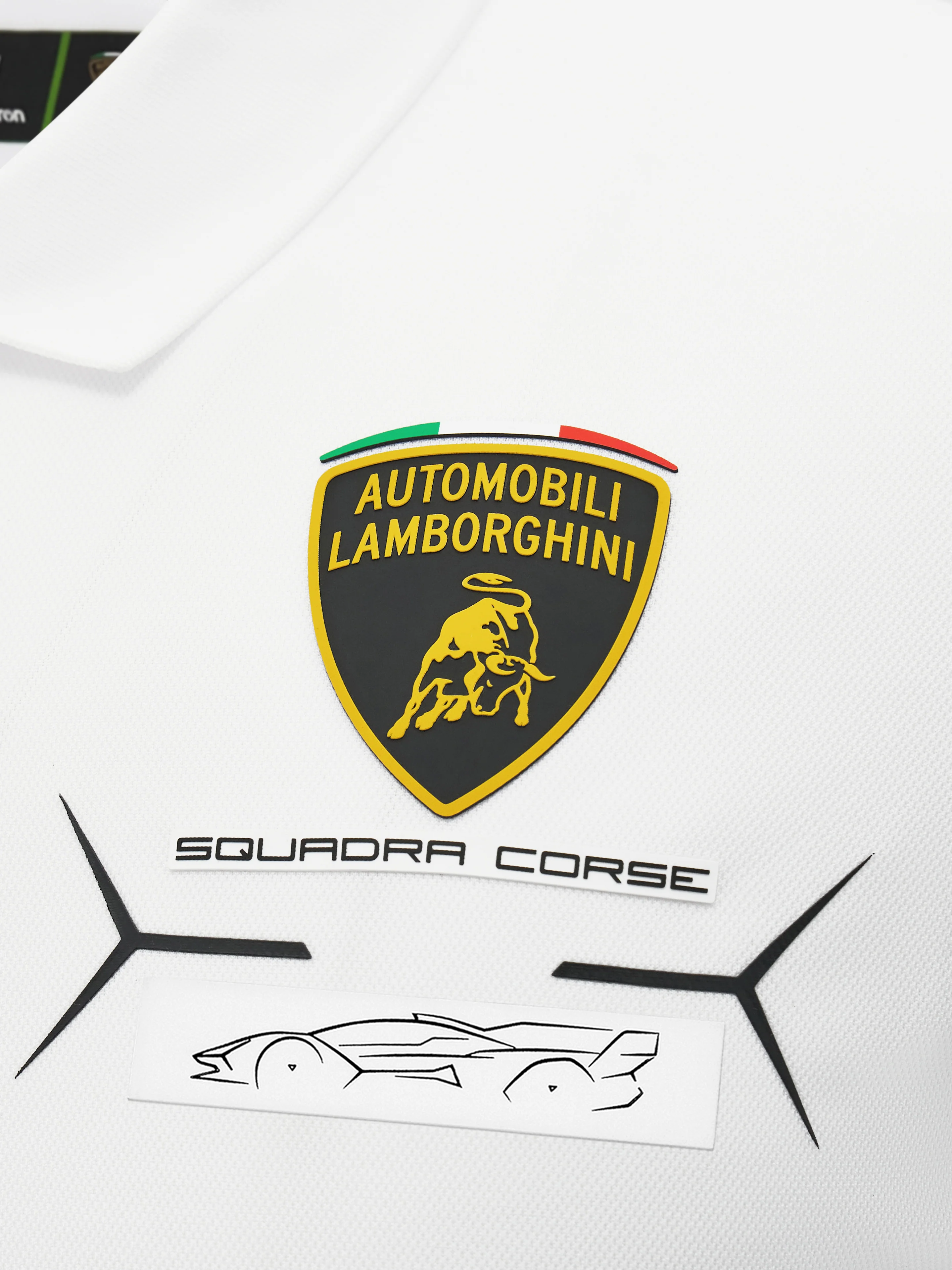 Men's Squadra Corse white polo shirt - Image 5