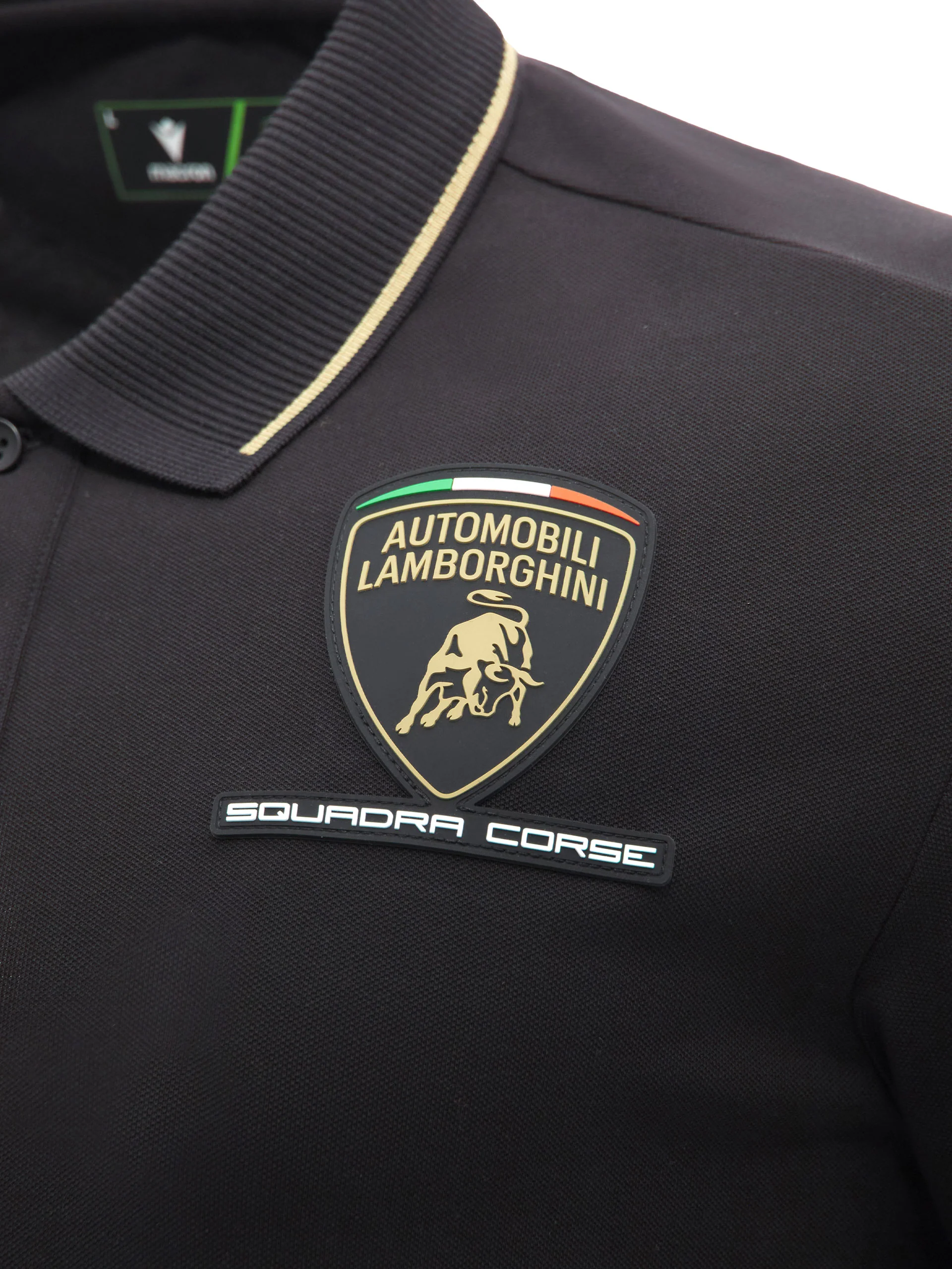 Squadra Corse men's black polo shirt - Image 5