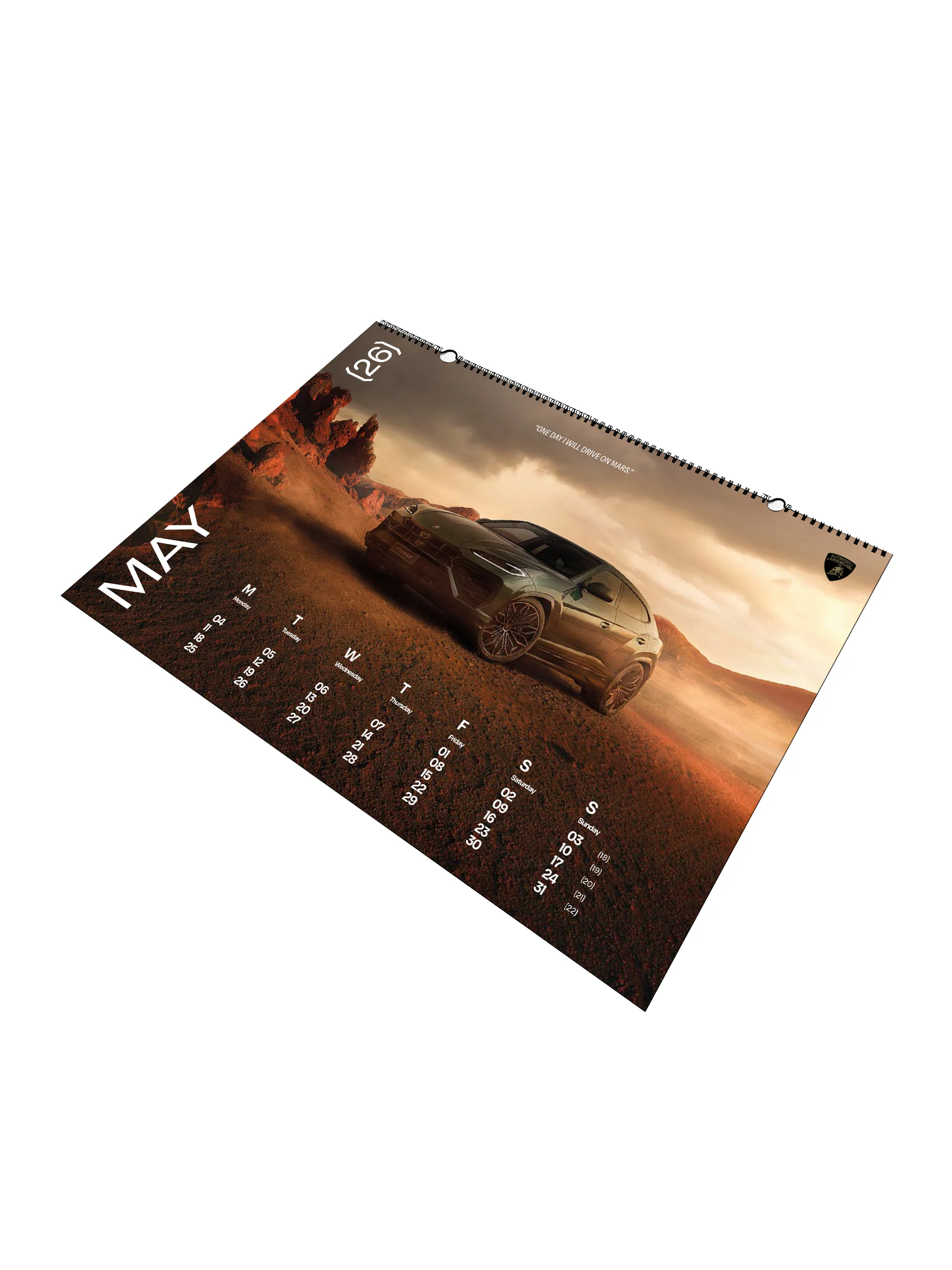 "Chasing Dreams" 2026 wall calendar - Image 3